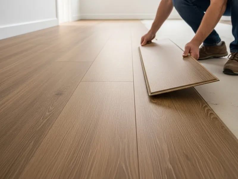 Instalação de piso laminado de alta performance em ambiente residencial Lumine